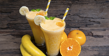 Orange and banana smoothie